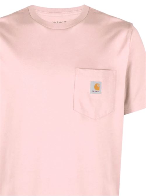 S/S Pocket T-Shirt CARHARTT WIP | I0304342P7XXAIR PINK